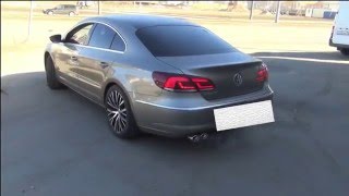 Установка прямоточного глушителя на Volkswagen Passat CC .Установка прямоточного глушителя   .