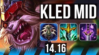 KLED vs NAAFIRI (MID) | Quadra, Godlike, 21/5/7, Rank 11 Kled | NA Grandmaster | 14.16