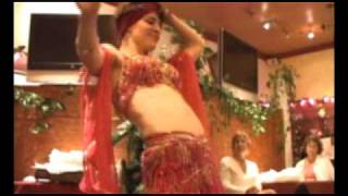 Hannah Romanza performs belly dance