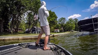 On the Hunt for BIG Bass with High Muddy Water in the Summertime | Lake Lemon Bass Fishing