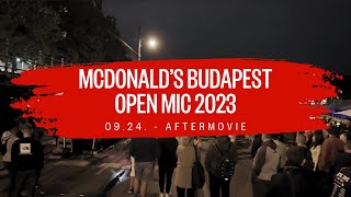 AFTER MOVIE // McDonald's Budapest Open Mic 2023 – 20230924