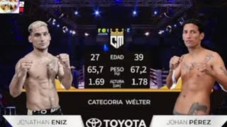 Jonathan Eniz vs Johan Pérez. Instagram Live