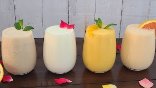 Lassi In 4 Flavors | Sweet Lassi | Mango Lassi | Dates Lassi | Orange Lassi | Priya's Home Food