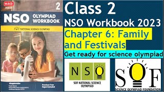 NSO Workbook Chapter 6-Family and Festivals Class 2 Science #olympiad Workbook questions #nso #sof