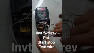 how to forward and reverse in invt vfd and pot wiring and parameter#electrical #vfd#top10 #top