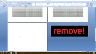 How to remove a blank page in microsoft word