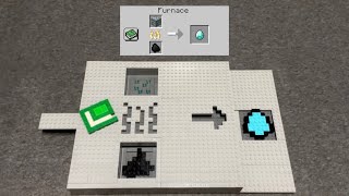 Building Minecraft Furnace out of Lego! | WORKING