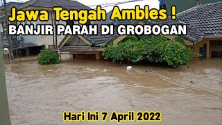 Info Bencana Alam Hari Ini banjir Terjang Grobogan Jateng April 2022, Akses jalan macet