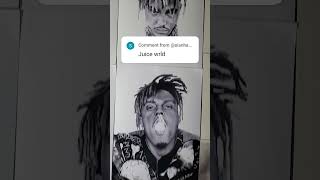 I enjoyed drawing him so much, I drew him twice 👌💜🏴󠁧󠁢󠁳󠁣󠁴󠁿 #art #juicewrld #999 #fanart #hiphop #rap