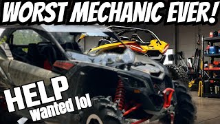 MY FIRST Can-Am Maverick X3 Oil Change!