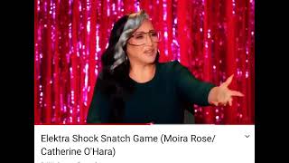 Drag Race Down Under S1E2 Snatch Game Moira Rose/Elektra Shock