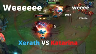 Katarina VS Xerath #shorts #leagueoflegends