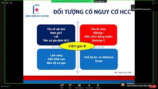 THEO DÕI VÀ SÀNG LỌC PHÁT HIỆN SỚM UNG THƯ BIỂU MÔ TẾ BÀO GAN NGUYÊN PHÁT | BSCKII. Đậu Quang Liêu