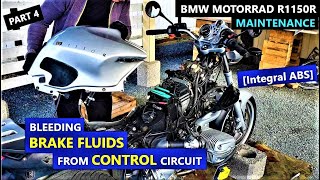 Bleeding brake fluids from CONTROL CIRCUIT [Integral ABS] - Part 1 - BMW Motorrad R1150R