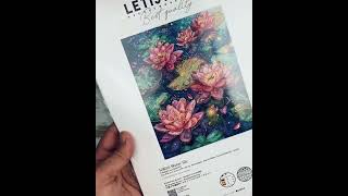 New!, Cross Stitch Kit LETISTITCH Water lily, L9910