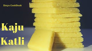 KAJU KATLI | Kaju Barfi | Cashew Nut Barfi | Easy Kaju Katli Recipe