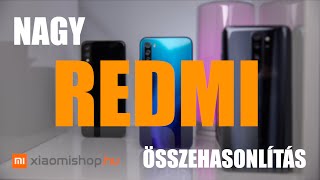 Összehasonlítás: Redmi Note 7/Note 8/Note 8T/Note 8 Pro