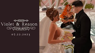 The Wedding of Violet & Reason Dreamingstar in Second Life