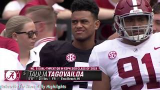 Taulia Tagovailoa 2019 Spring Game Highlights ᴴᴰ (Full Coverage)