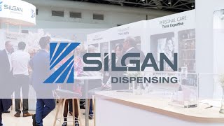 Cosmetics Business Stand Side with Silgan Dispensing at Luxepack 2024