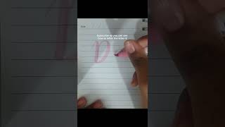 How to letter D!?!? #brushpenlettering #howto #brushpen #tutorial #alphabets