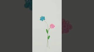 #shorts#Mastering the Art of Quilling: Pink 🌸🌿and Blue Flower 💐Designs#viral#trending