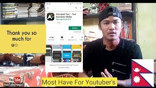 Top 8 Useful Apps For Every Youtuber || Best 8 Apps For YouTubers (Nepali)