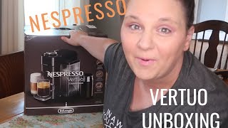 NESPRESSO DE'LONGHI VERTUO COFFEE & ESPRESSO MAKER UNBOXING