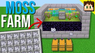 How To Build a MOSS BONEMEAL FARM! [Minecraft Bedrock 1.21] Tutorial