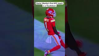 Ravens vs Chiefs: Xavier Worthy scores a Touchdown on his first NFL touch #football #shorts