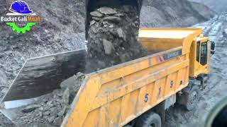 HYUNDAI EXCAVATOR R850LC-9 - Loading dump truks bodrex team expose coal‼️EPS 99