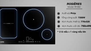 Nên mua bếp từ hãng nào - Model RFI 802 | Bếp từ không giới hạn vùng nấu | ROSIERES