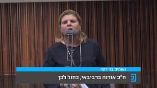 11/11/2019 16:00 מליאה - ישיבת מליאה מספר 10 של הכנסת ה-22