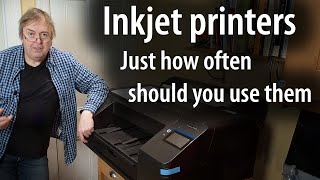 How often should you use your inkjet printer to avoid clogging and other problems