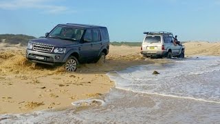 Land Rover Discovery Recovered by Toyota Land Cruiser