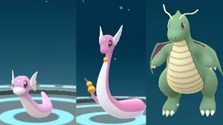 Pokemon Go SHINY Dratini to SHINY Dragonair to SHINY Dragonite Evolution Pokédex 147, 148, and 149