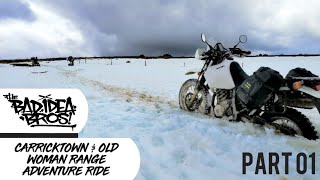 Carricktown & Old Woman Range Adventure Ride Part 01 | CRF Rally, DR650 & XT600 | New Zealand