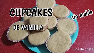 como hacer cupcake de vainilla sin molde