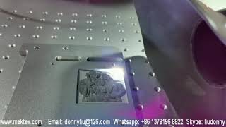 50W Fiber Laser Marking Machine 3D Relief mark on metal