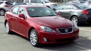 2007 Lexus IS250 AWD Red - FISH CREEK NISSAN