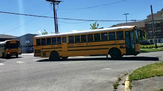 Glacier Middle School Last Day of School bus send off