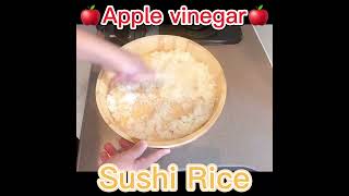 Sushi rice with apple cider vinegar #shorts #cooking #food