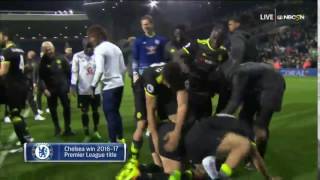 Diego Costa spanking Terry during Chelsea PL Title celebrations