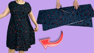 🔥Wow✂️only 1 Meter fabric 🧵 summer stylish Dresses Cut and sew in 8 Minutes 💃🏻summer Trends Dresses✅