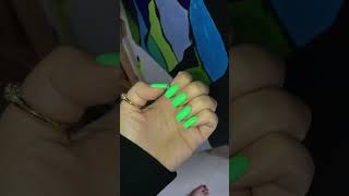 #nails In love with this color 💚#fyp #foryoupage #nails #nailschallenge #quaran