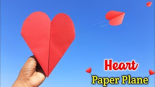 How to make heart paper plane , valentines ❤️ day special craft , paper plane #diy #origami