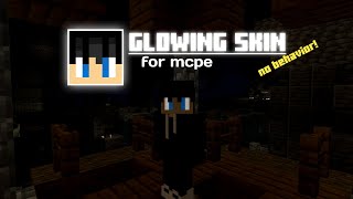 How To Make Your Minecraft Skin Glow no behavior || mcpe 1.20