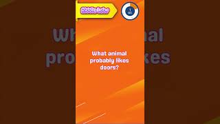 Doors & Animals: What's Behind? 🚪🐾 #riddles #brainteasers #riddle #riddlechallenge  #riddlesolvers