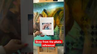 The power of straying from your photo reference #art #painting #arttips