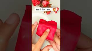 How to make heart earrings with clay 😍💓  #shorts #heart